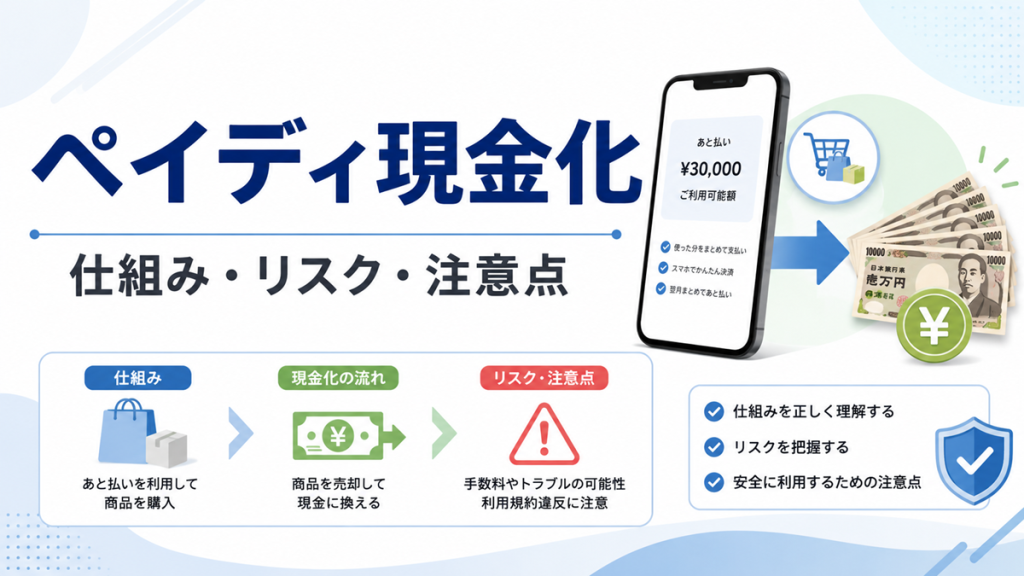 ペイディ現金化はできる？カードなし・Apple専用枠の注意点と安全な判断基準